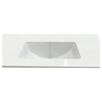 Altair Aegean 20" Rectangular White Ceramic Undermount Sink