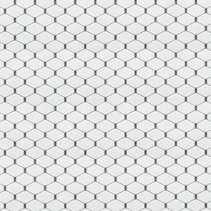 Altair Badajoz 11 pcs. Honeycomb White and Brown Glass Mosaic Wall Tile