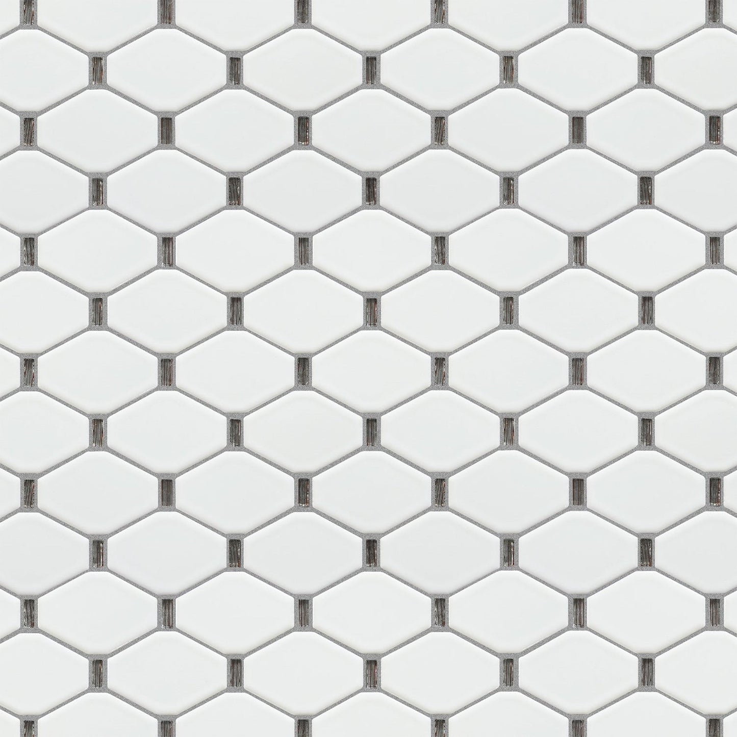 Altair Badajoz 11 pcs. Honeycomb White and Brown Glass Mosaic Wall Tile