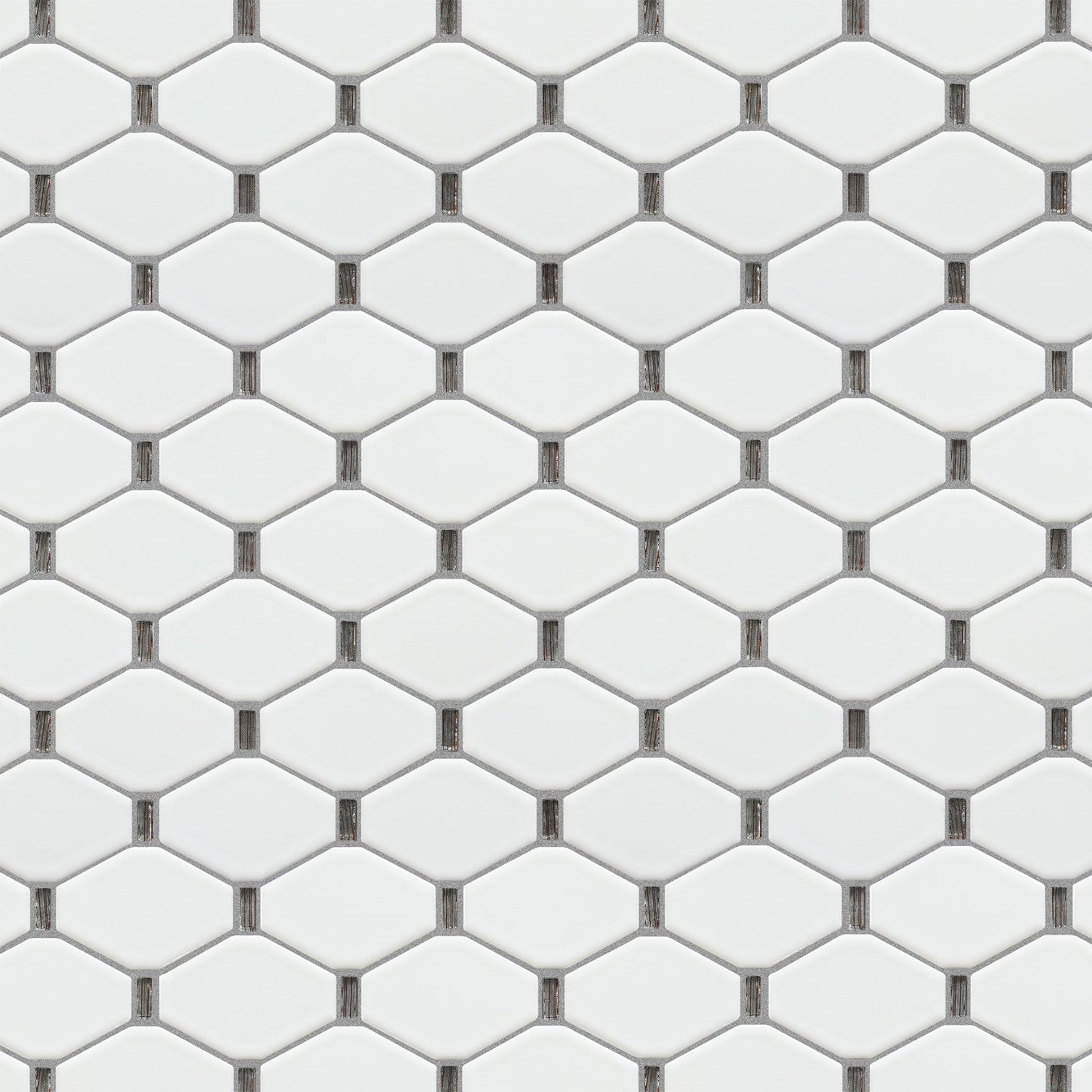 Altair Badajoz 11 pcs. Honeycomb White and Brown Glass Mosaic Wall Tile