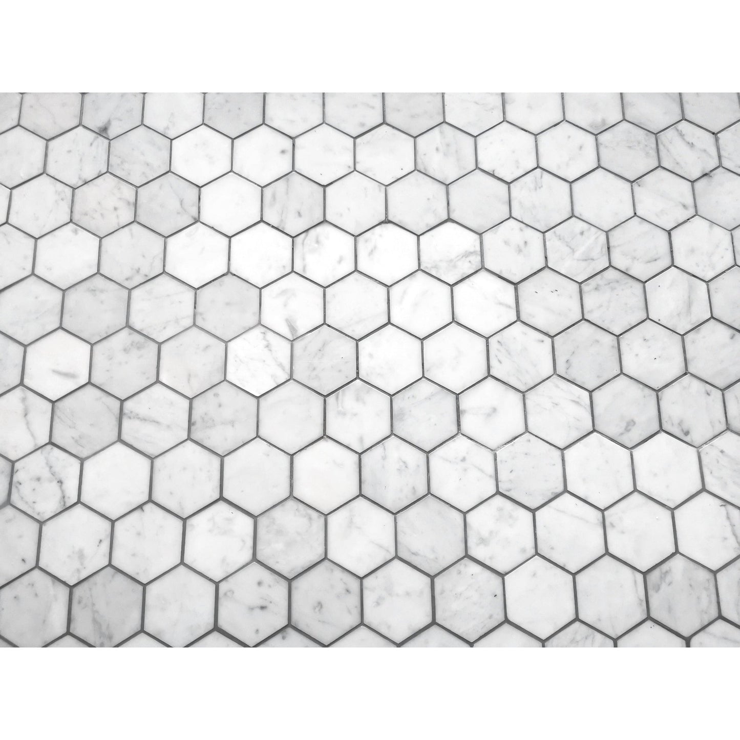 Altair Burgos 11 pcs. Hexagon Carrara White Marble Mosaic Floor and Wall Tile