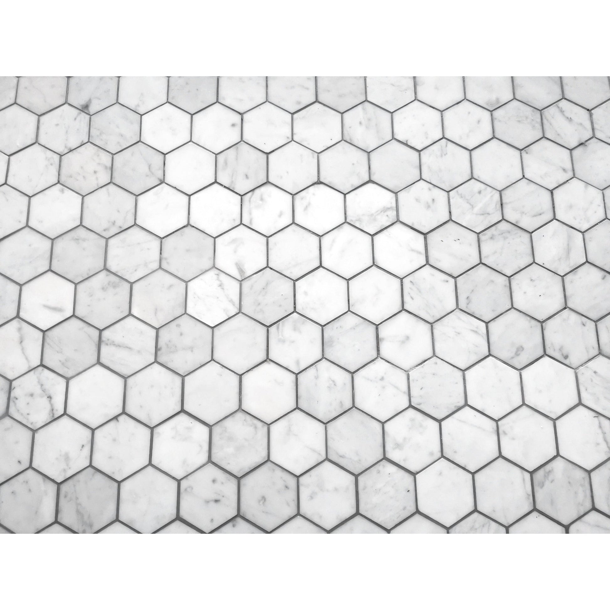 Altair Burgos 11 pcs. Hexagon Carrara White Marble Mosaic Floor and Wall Tile