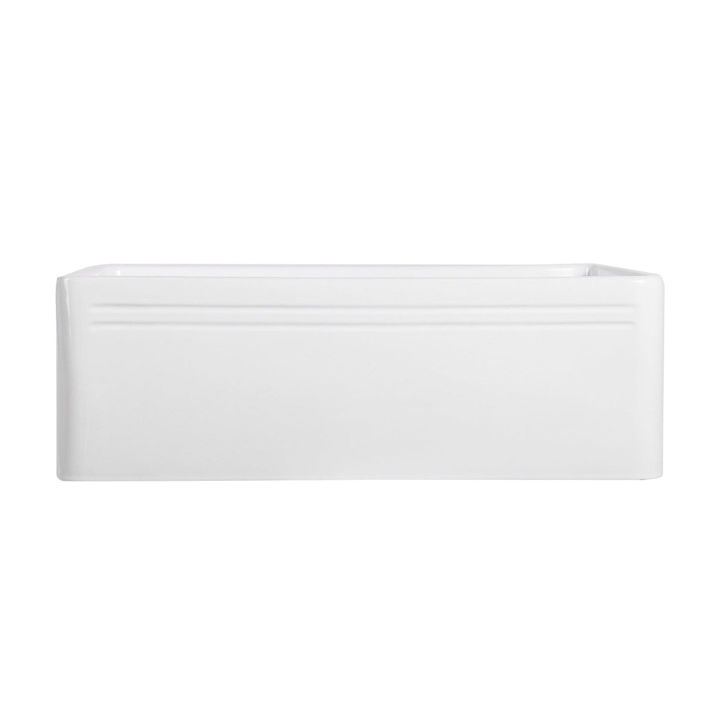 Altair Calabria 30" Rectangular White Ceramic Farmhouse Sink