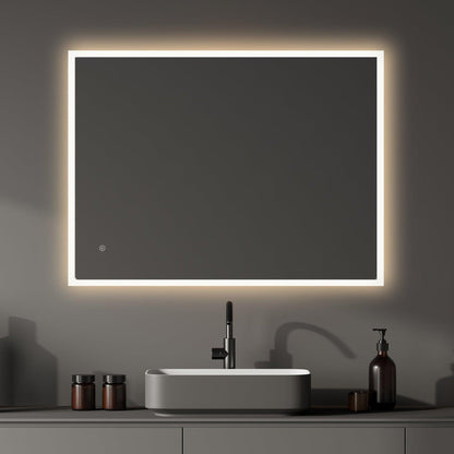 Altair Cassano 40" Rectangle Wall-Mounted LED Mirror