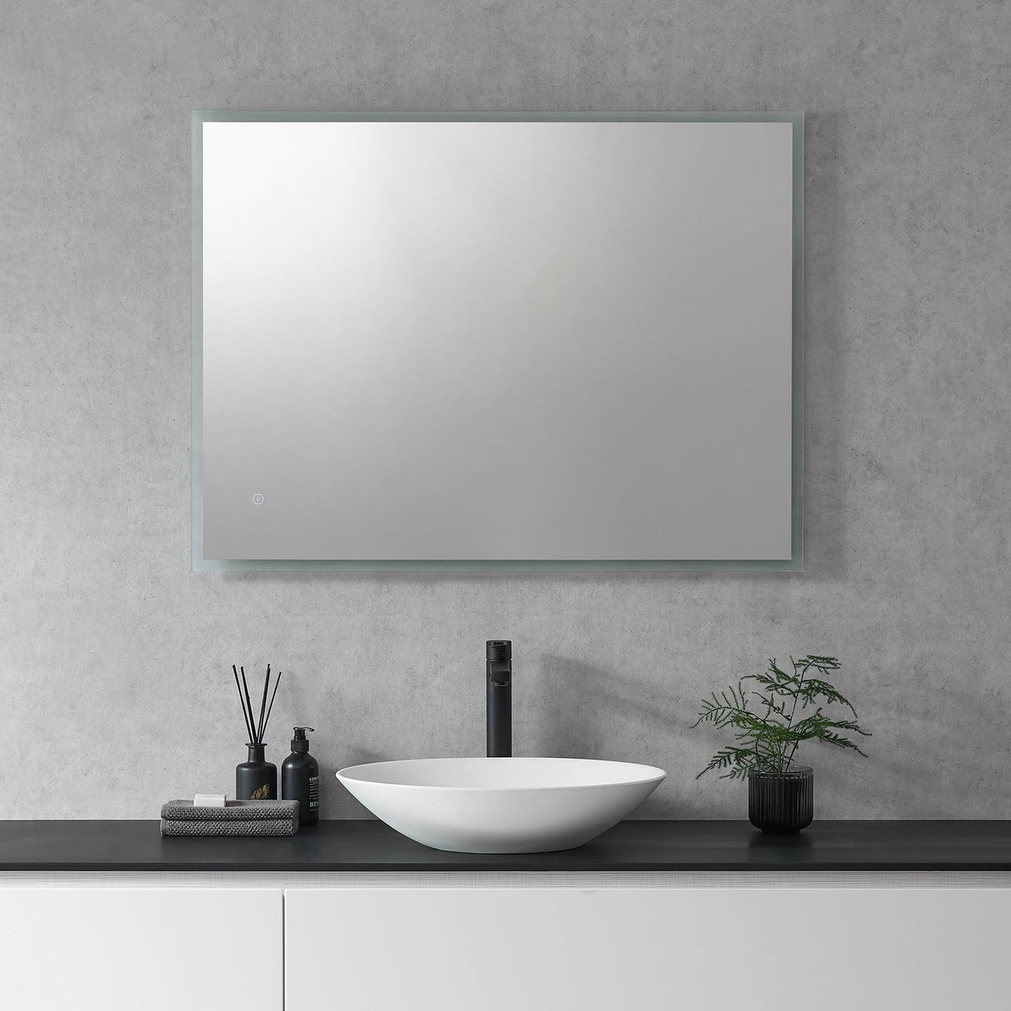 Altair Cassano 40" Rectangle Wall-Mounted LED Mirror