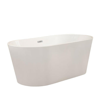 Altair Cielo 67" x 32" White Acrylic Freestanding Bathtub