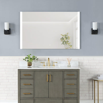 Altair Cosenza 48" Rectangle Acrylic Frame Wall-Mounted LED Mirror