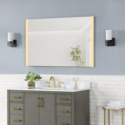 Altair Cosenza 48" Rectangle Acrylic Frame Wall-Mounted LED Mirror