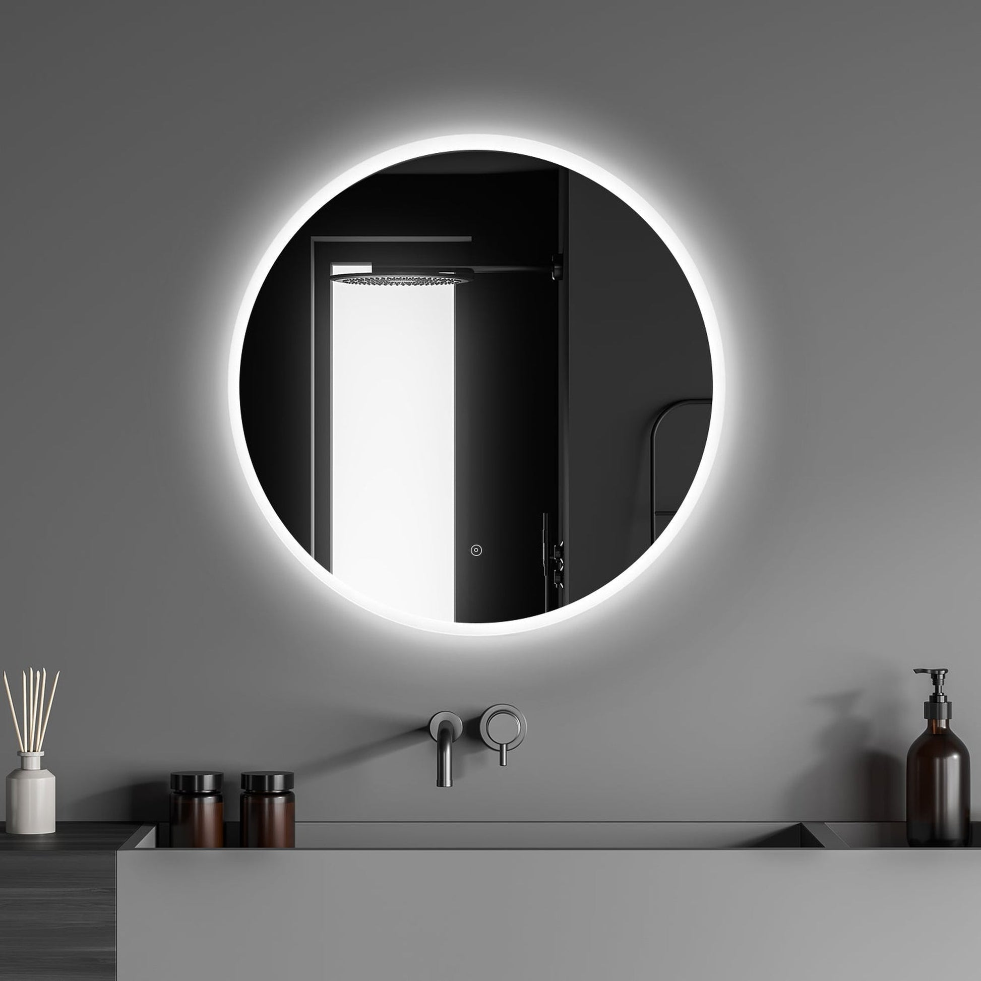 Altair Dimora 32" Round Wall-Mounted LED Mirror