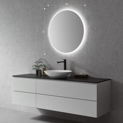 Altair Dimora 32" Round Wall-Mounted LED Mirror