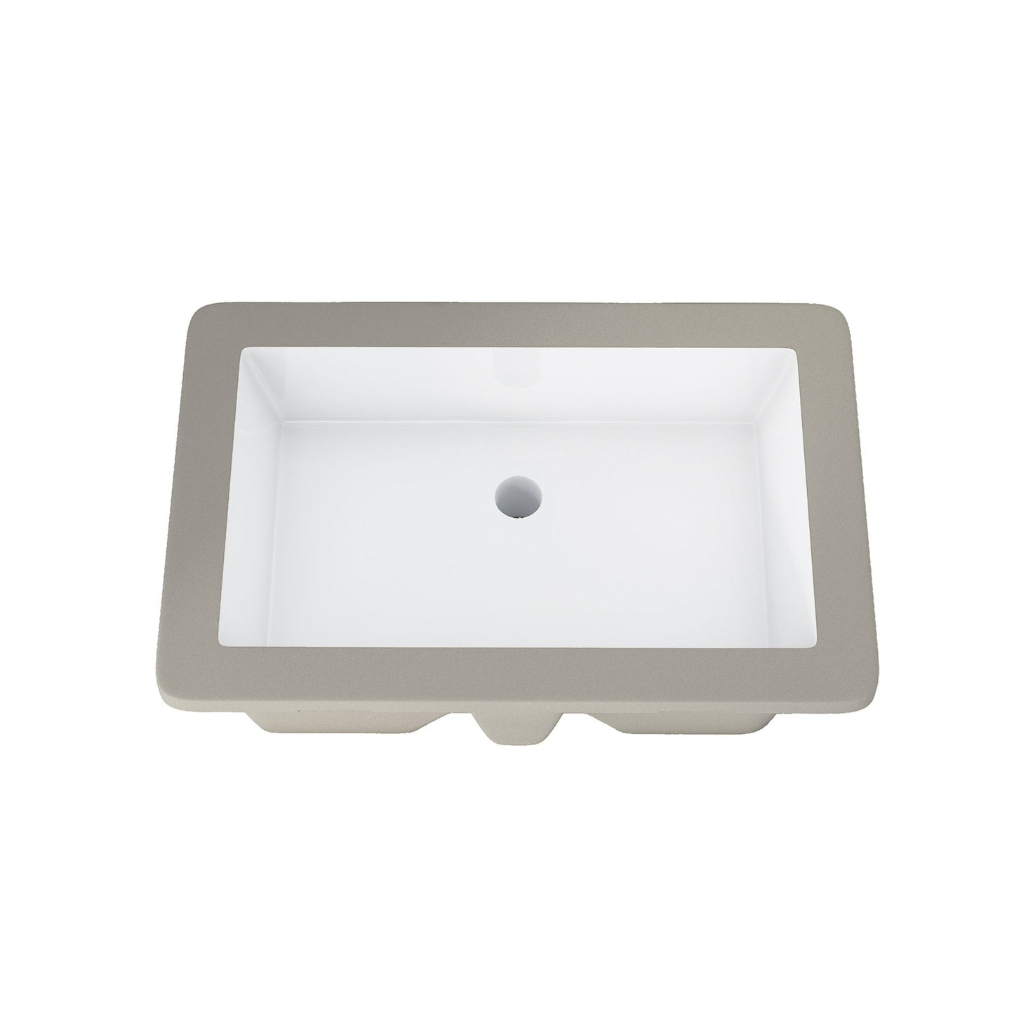 Altair Dixie 20" Retegular White Finish Ceramic Undermount Vanity Sink