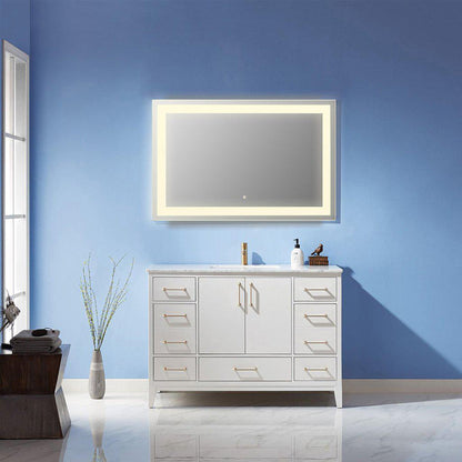 Altair Genova 48" Rectangle Wall-Mounted LED Mirror