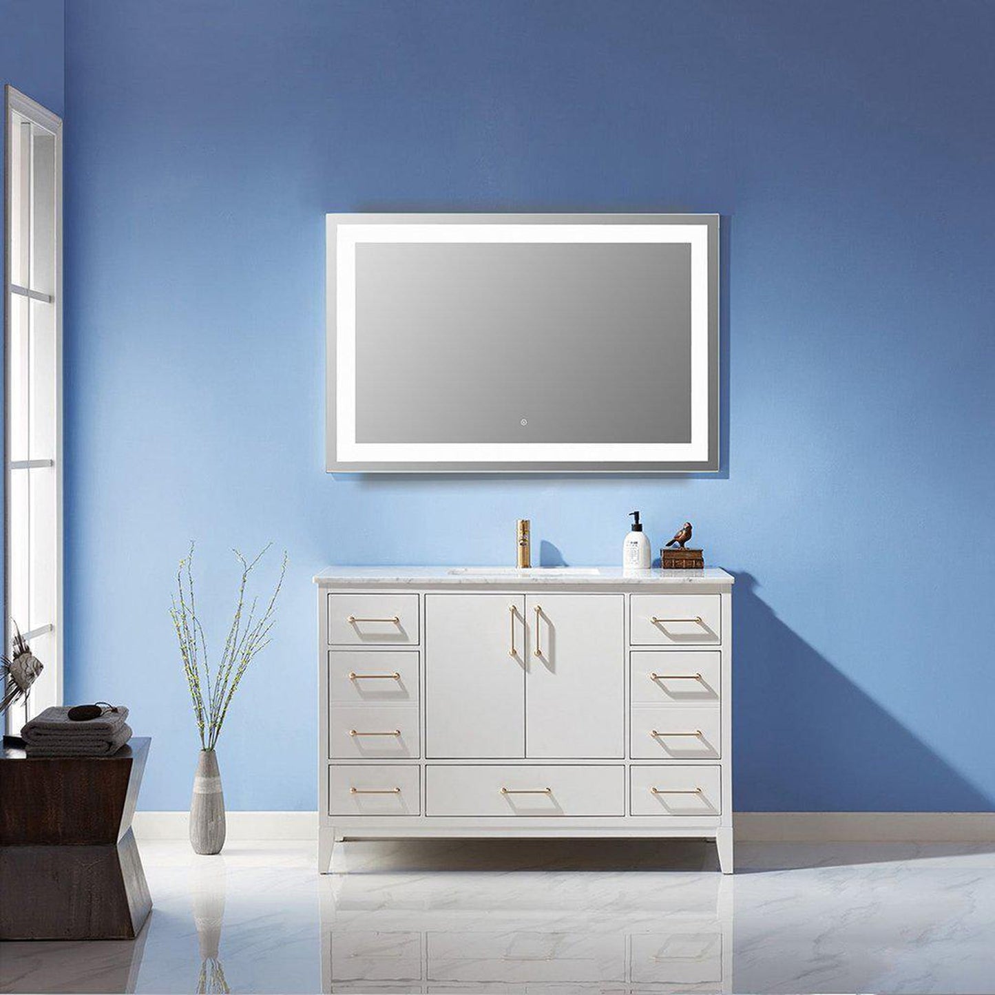 Altair Genova 48" Rectangle Wall-Mounted LED Mirror