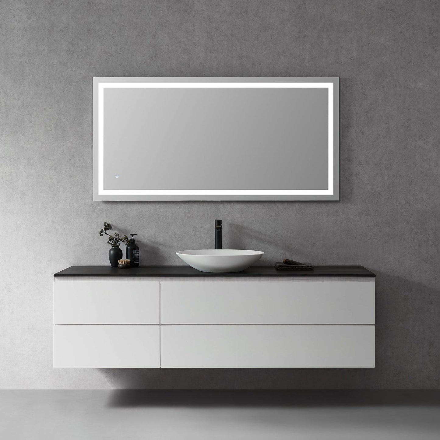 Altair Genova 60" Rectangle Wall-Mounted LED Mirror