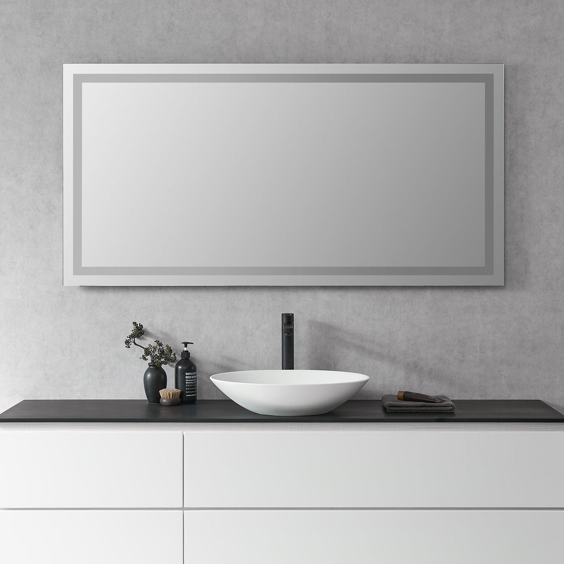 Altair Genova 60" Rectangle Wall-Mounted LED Mirror