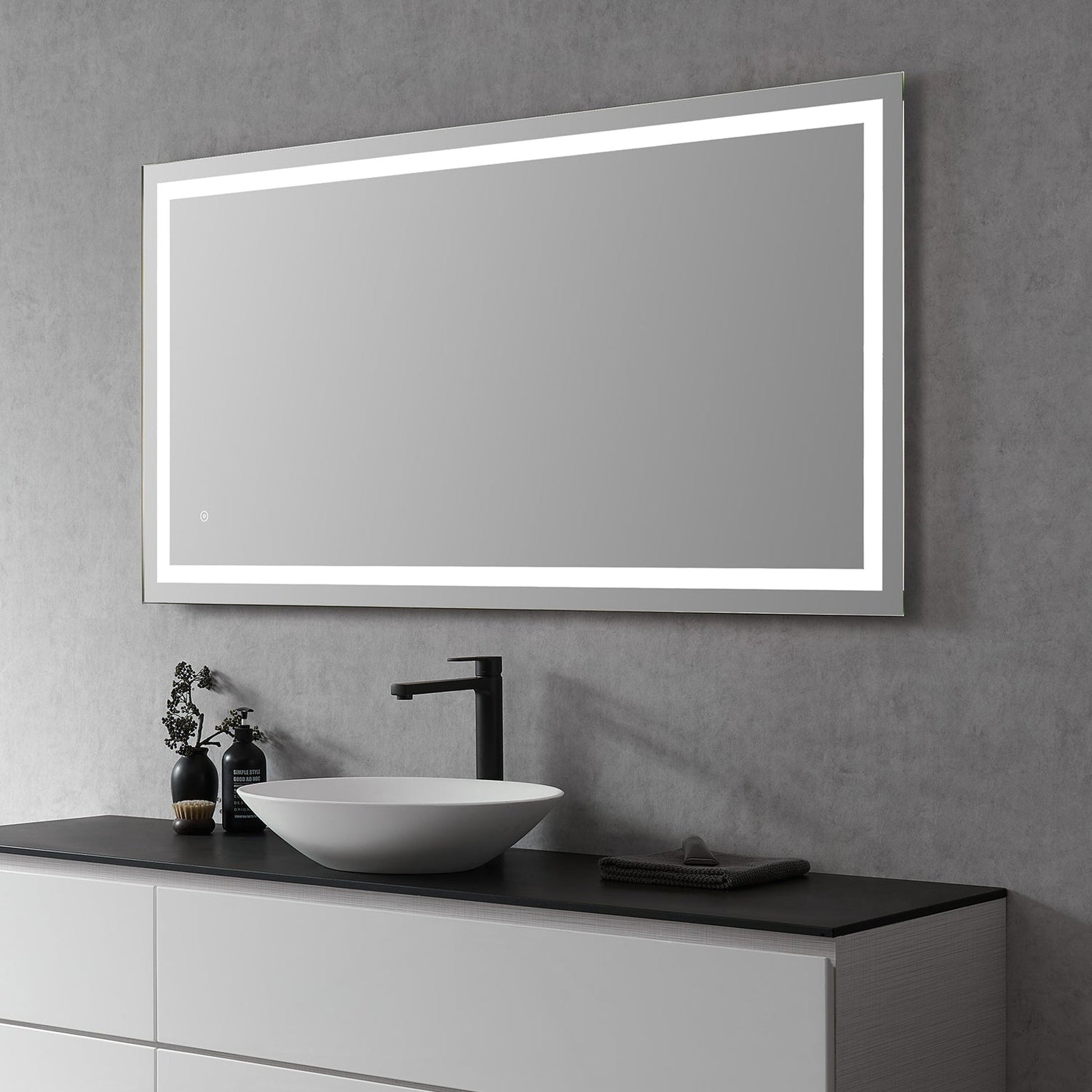 Altair Genova 60" Rectangle Wall-Mounted LED Mirror