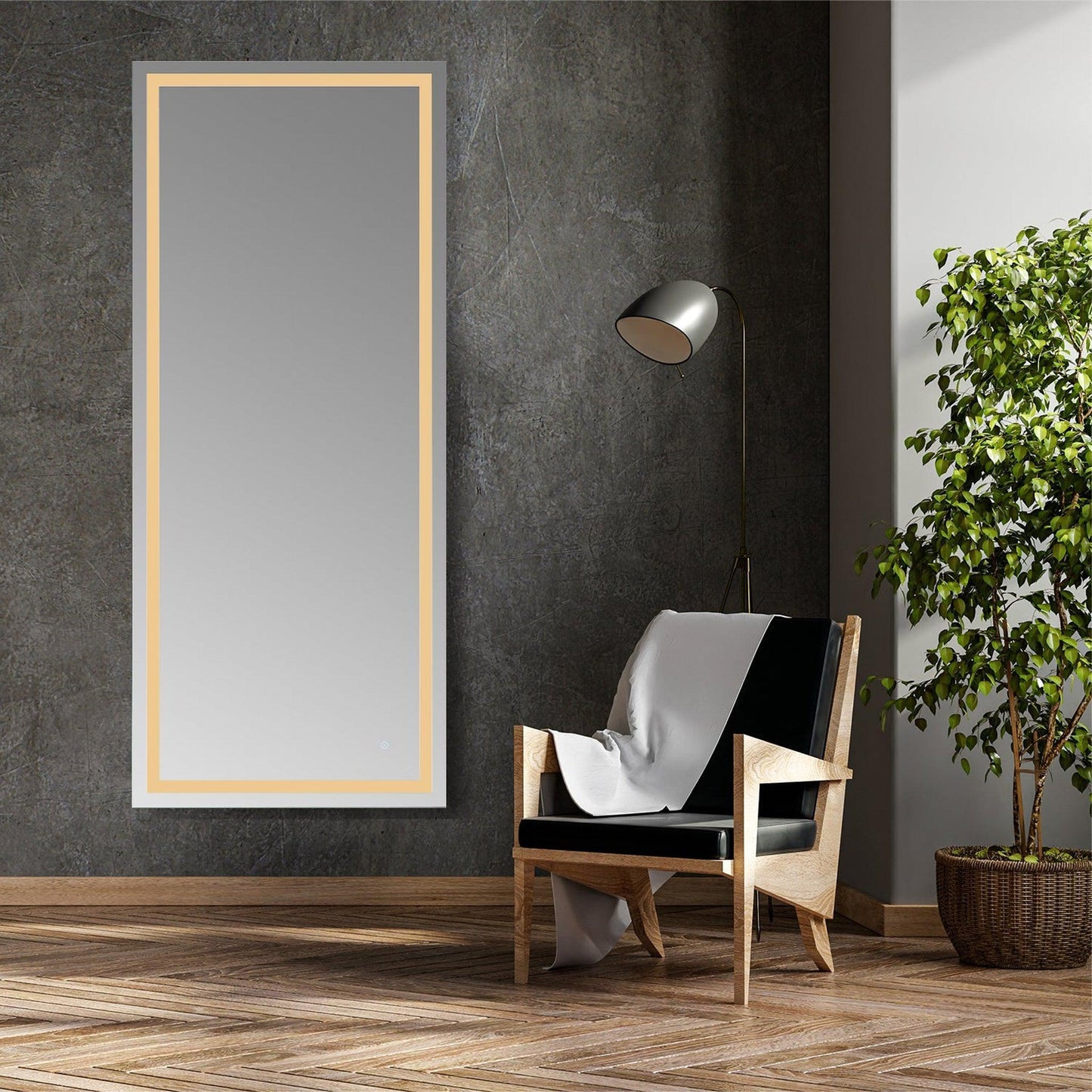 Altair Genova 72" Rectangle Wall-Mounted LED Mirror