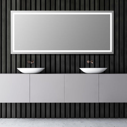 Altair Genova 72" Rectangle Wall-Mounted LED Mirror