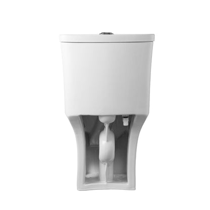 Altair Ibiza Elongated White Ceramic 1.6/1.1 GPF Dual Flush One-Piece Toilet