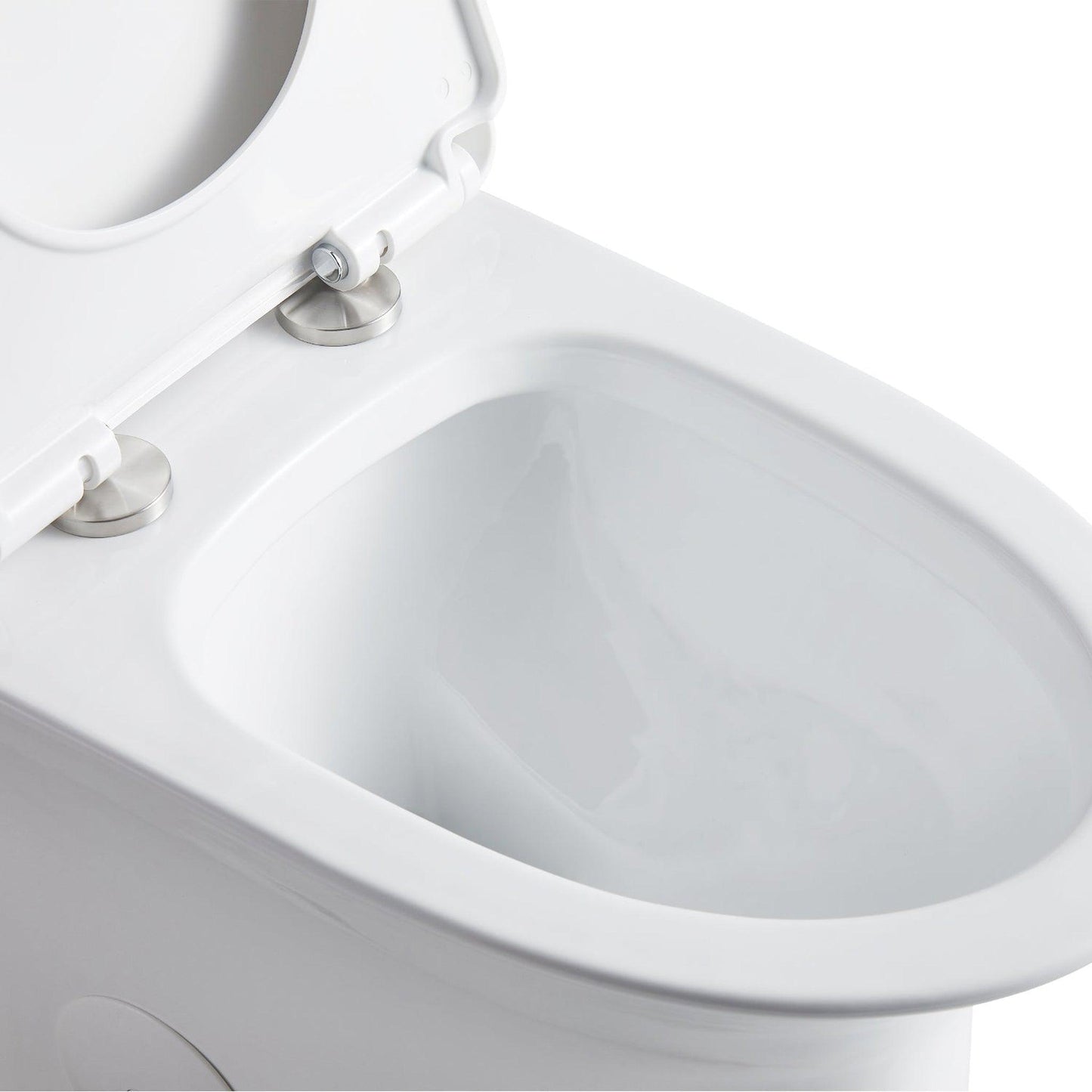 Altair Ibiza Elongated White Ceramic 1.6/1.1 GPF Dual Flush One-Piece Toilet