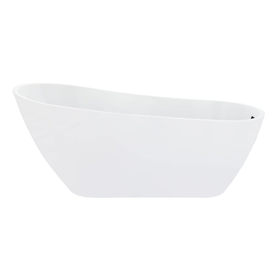 Altair Ipure 67" x 29" White Acrylic Freestanding Bathtub With Drain and Overflow