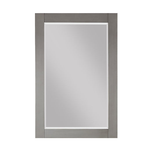 Altair Ivy 24" x 36" Rectangle Gray Pine Wood Framed Wall-Mounted Mirror