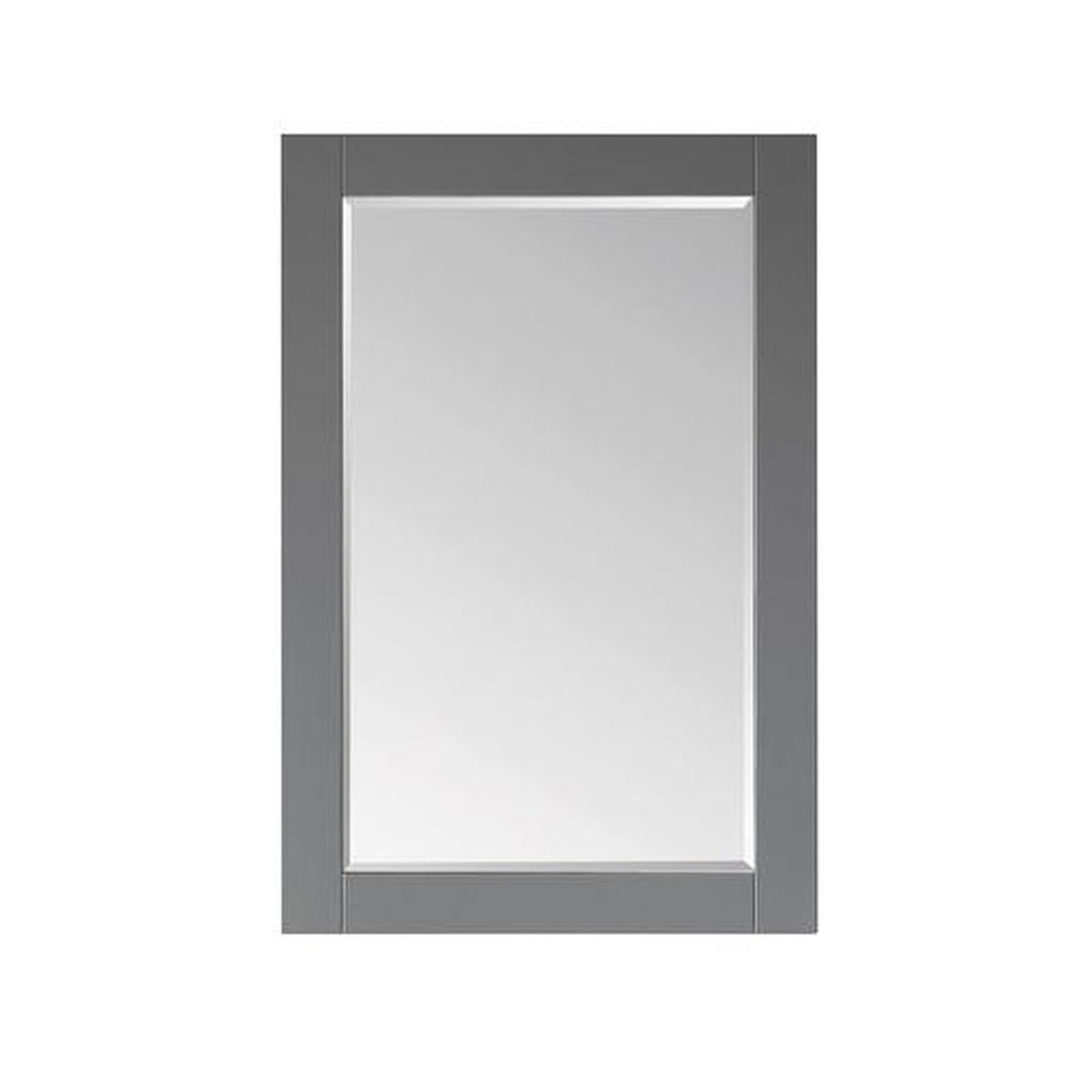 Altair Ivy 24" x 36" Rectangle Gray Wood Framed Wall-Mounted Mirror