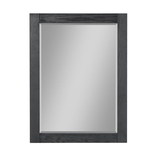 Altair Ivy 27" x 36" Rectangle Brown Oak Wood Framed Wall-Mounted Mirror