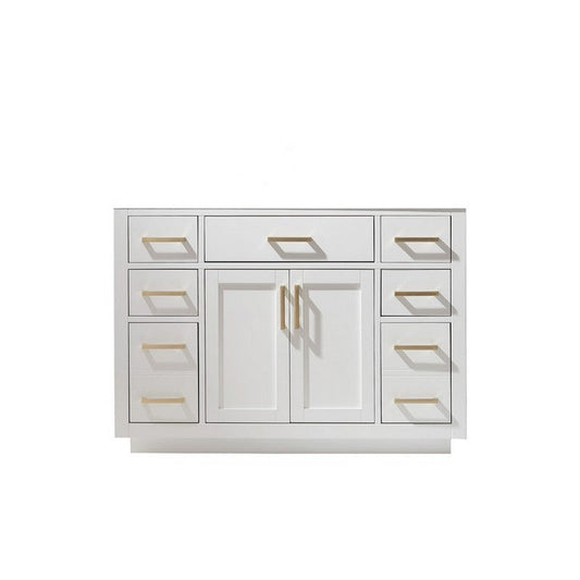 Altair Ivy 48" White Freestanding Single Bathroom Vanity Base