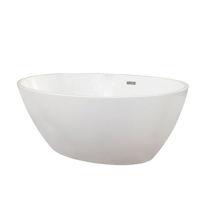 Altair Jolie 69" x 40" White Acrylic Freestanding Bathtub