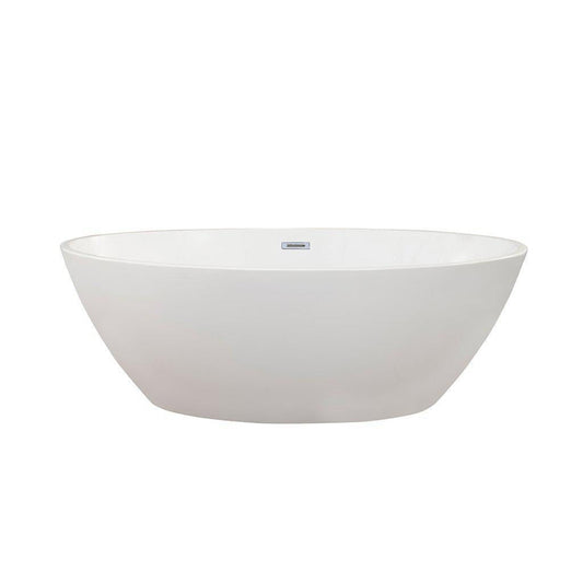 Altair Jolie 69" x 40" White Acrylic Freestanding Bathtub