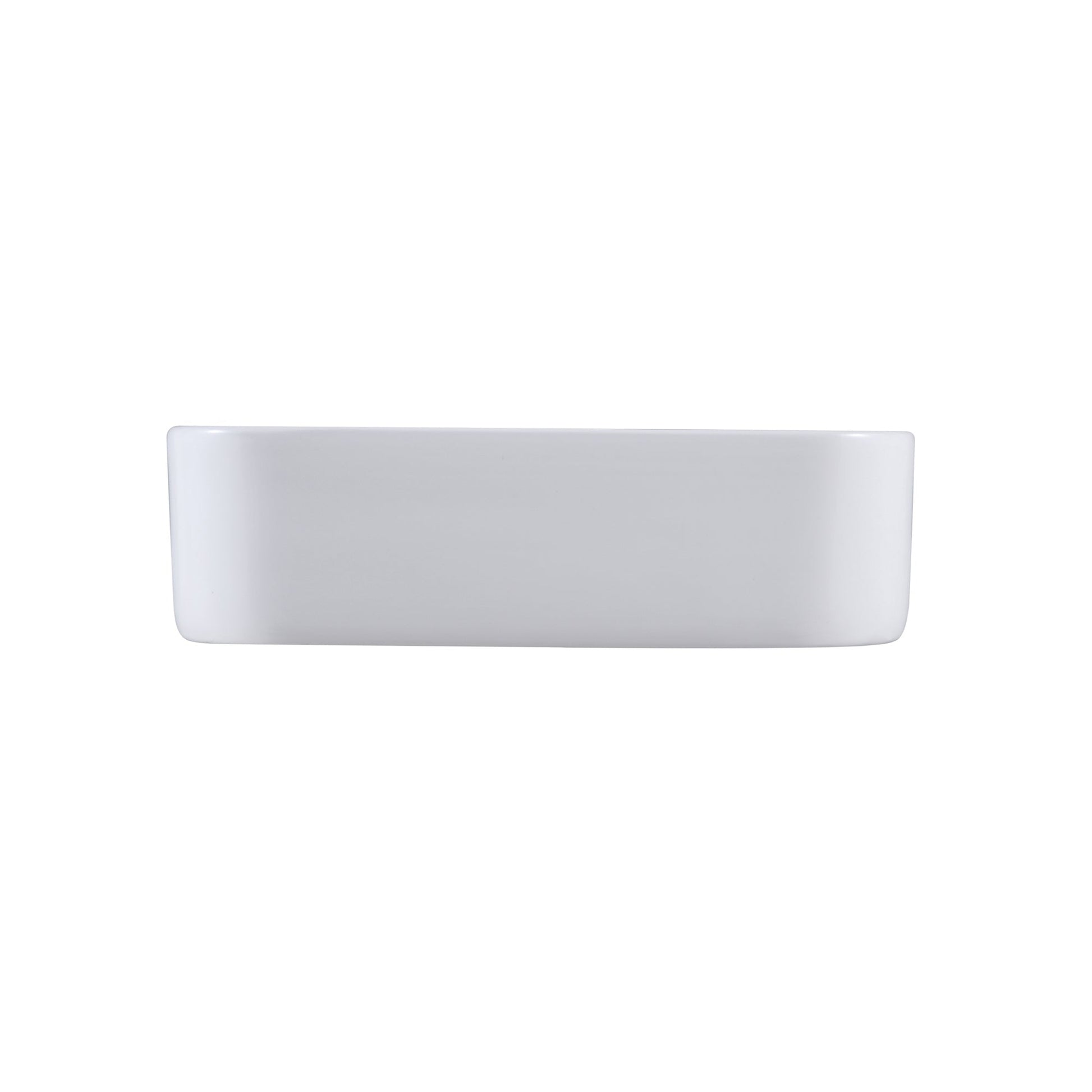 Altair Leonis 17" Square White Finish Ceramic Vessel Bathroom Vanity Sink