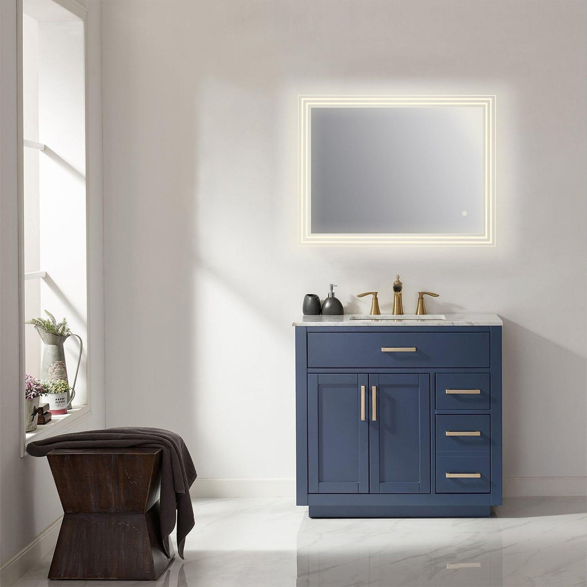 Altair Livorno 36" Rectangle Wall-Mounted LED Mirror