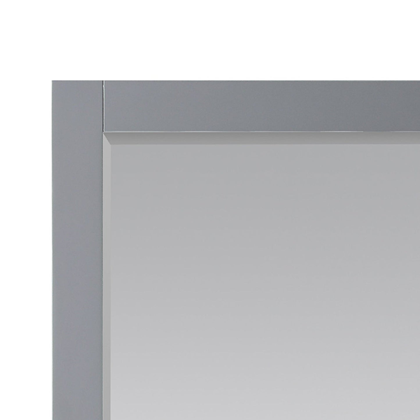 Altair Maribella 27.2" x 36" Rectangle Gray Wood Framed Wall-Mounted Mirror