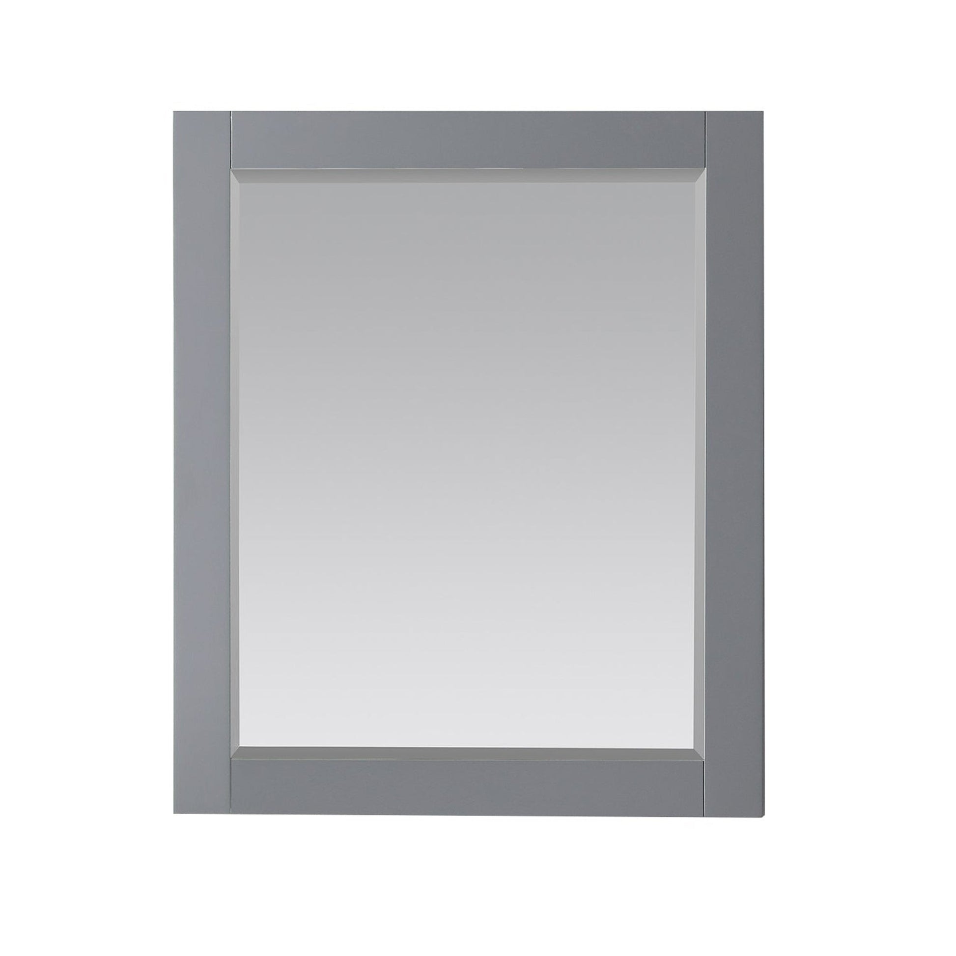 Altair Maribella 27.2" x 36" Rectangle Gray Wood Framed Wall-Mounted Mirror