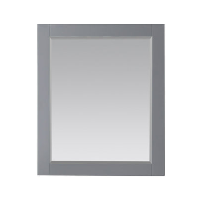 Altair Maribella 27.2" x 36" Rectangle Gray Wood Framed Wall-Mounted Mirror