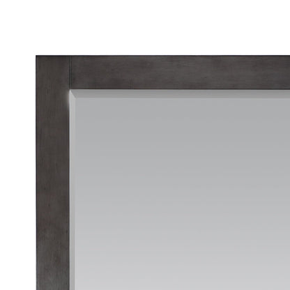 Altair Maribella 27.2" x 36" Rectangle Rust Black Wood Framed Wall-Mounted Mirror