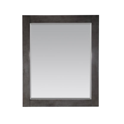 Altair Maribella 27.2" x 36" Rectangle Rust Black Wood Framed Wall-Mounted Mirror