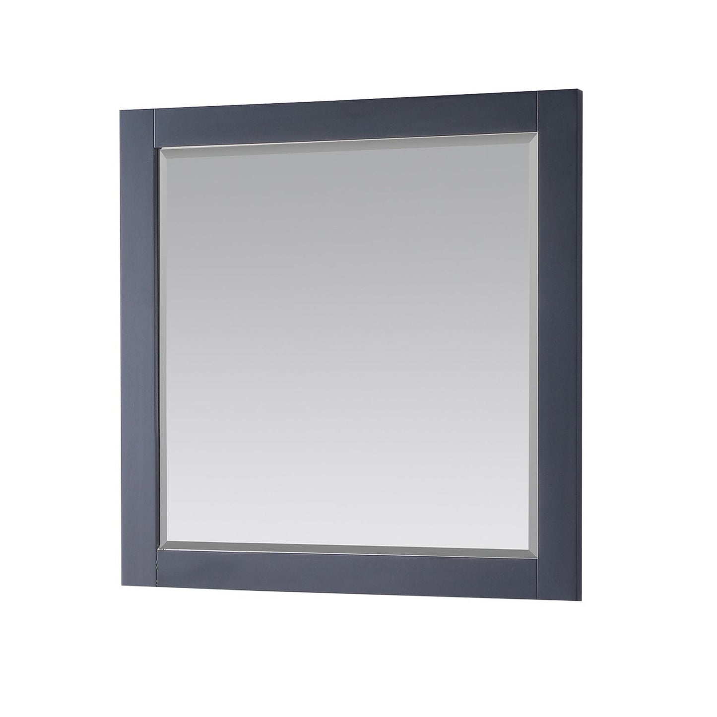 Altair Maribella 33.5" x 36" Rectangle Classical Blue Wood Framed Wall-Mounted Mirror