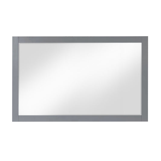 Altair Maribella 57" x 36" Rectangle Gray Wood Framed Wall-Mounted Mirror