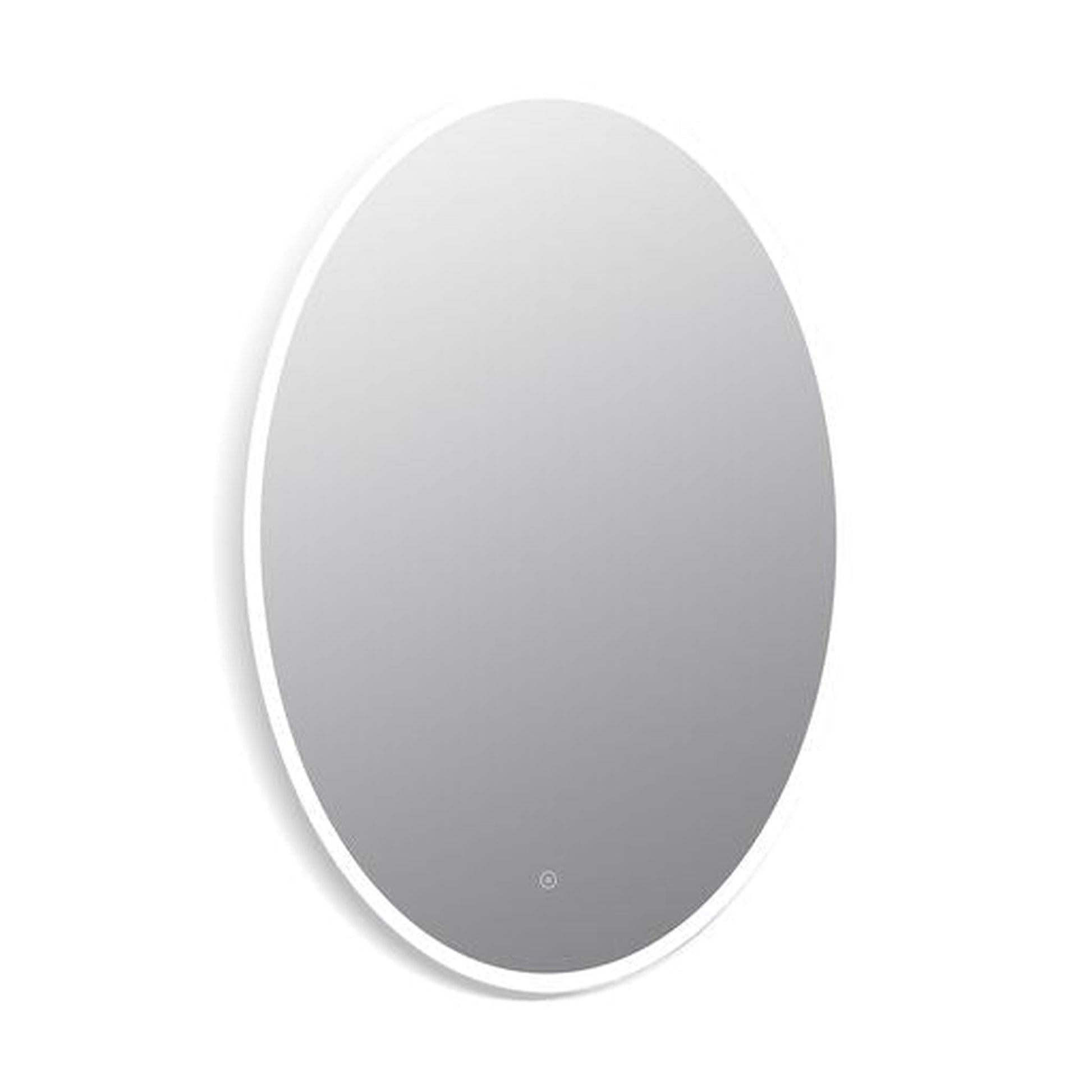 Altair Matera 24" Oval Acrylic Frame Wall-Mounted LED Mirror