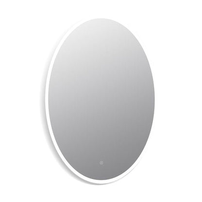 Altair Matera 24" Oval Acrylic Frame Wall-Mounted LED Mirror