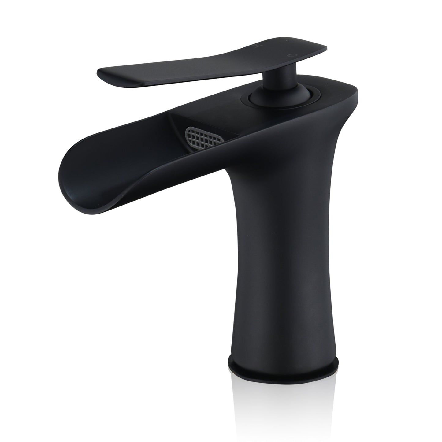 Altair Mayen Matte Black Single-Handle Waterfall Single-Hole Sink Faucet