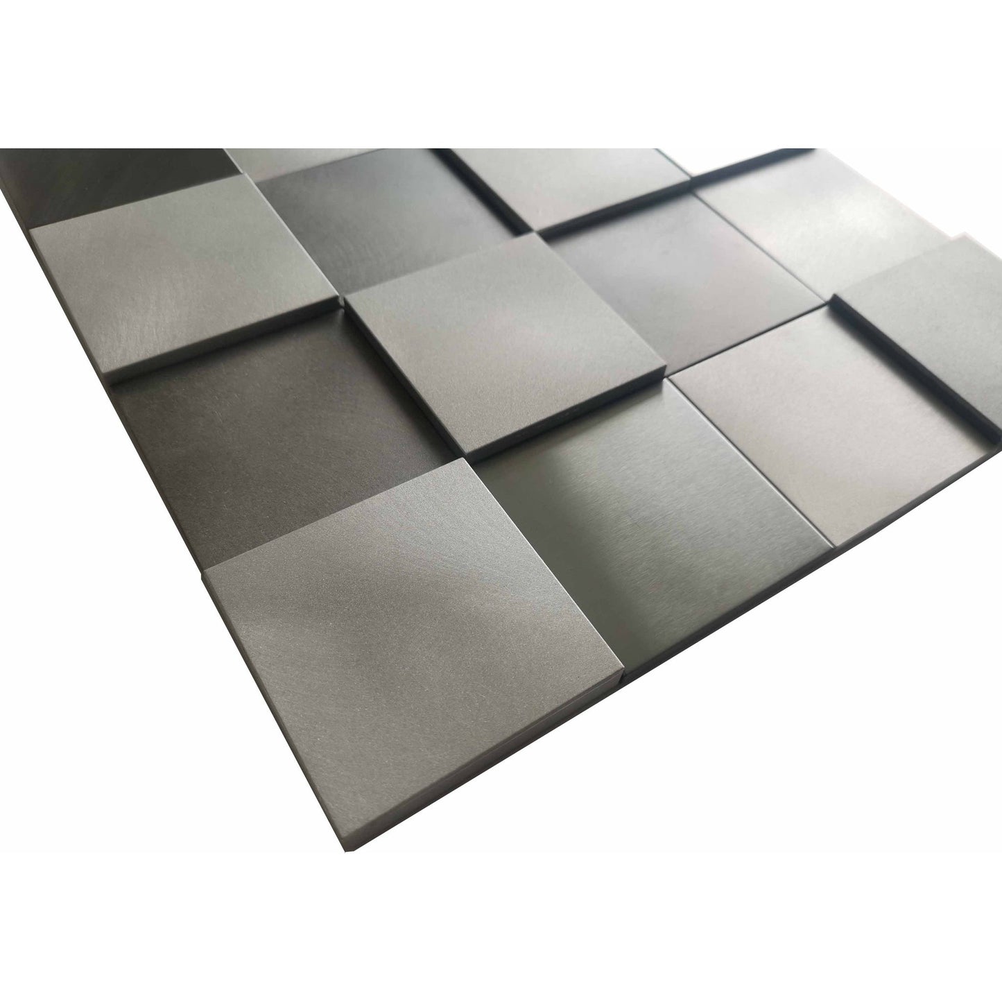 Altair Mijas 11 pcs. Square Steel Grey Metal Mosaic Wall Tile