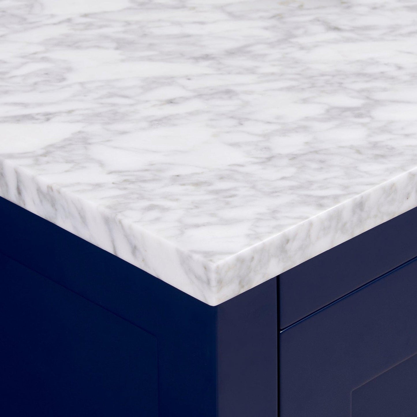 Altair Oristano 49" x 22" Italian Carrara white Natural Marble Bathroom Vanity Top With White SInk