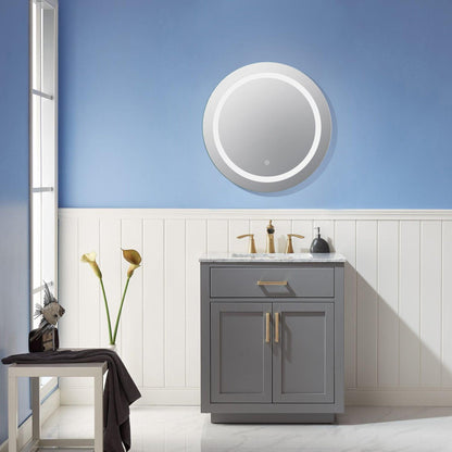 Altair Padova 24" Round Wall-Mounted LED Mirror