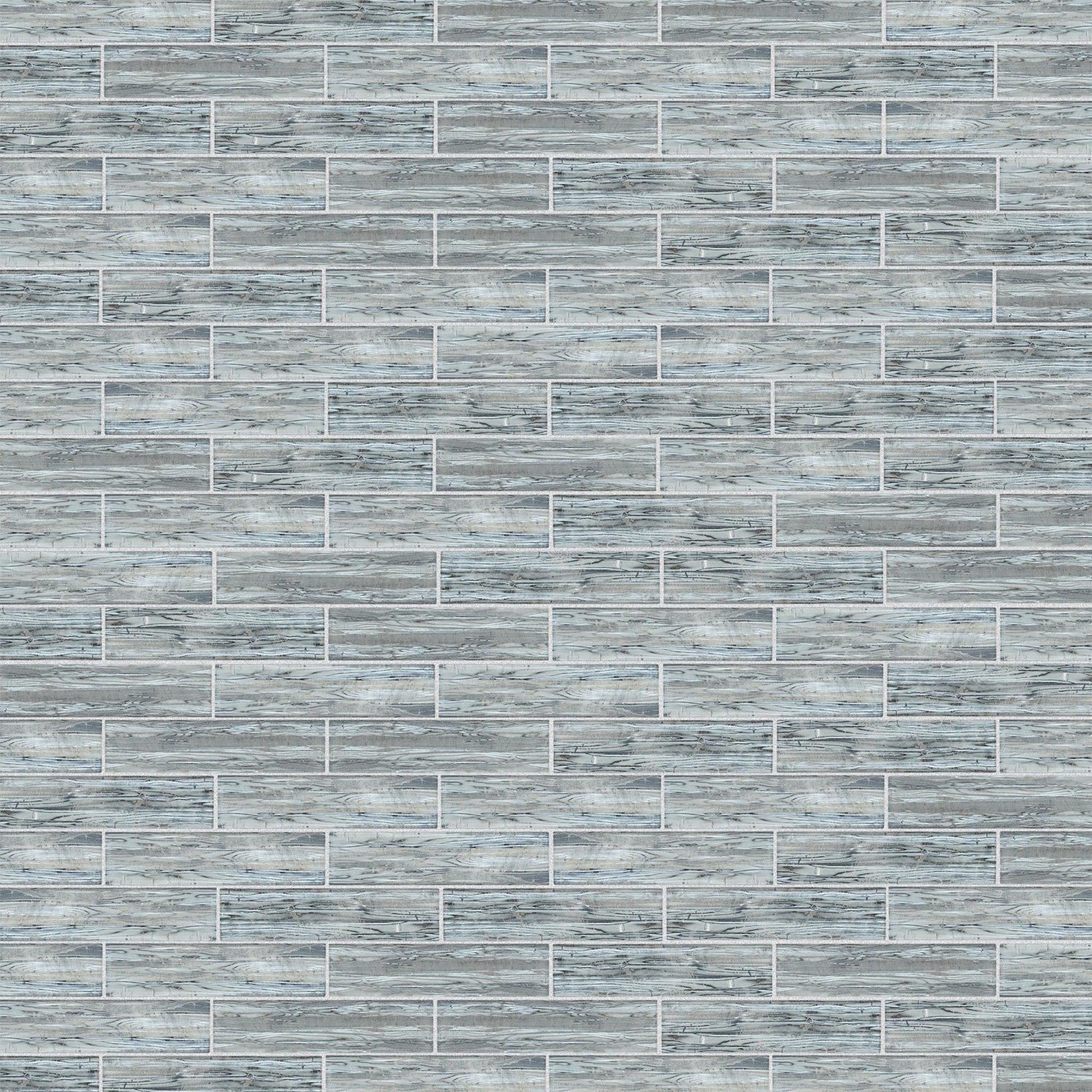 Altair Sonnagh 40 pcs. Rectangle Wood Grain Glass Mosaic Wall Tile