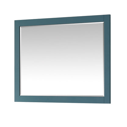 Altair Sutton 48" x 36" Rectangle Royal Green Wood Framed Wall-Mounted Mirror