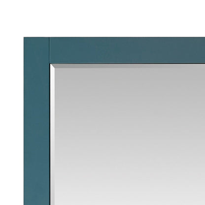 Altair Sutton 48" x 36" Rectangle Royal Green Wood Framed Wall-Mounted Mirror