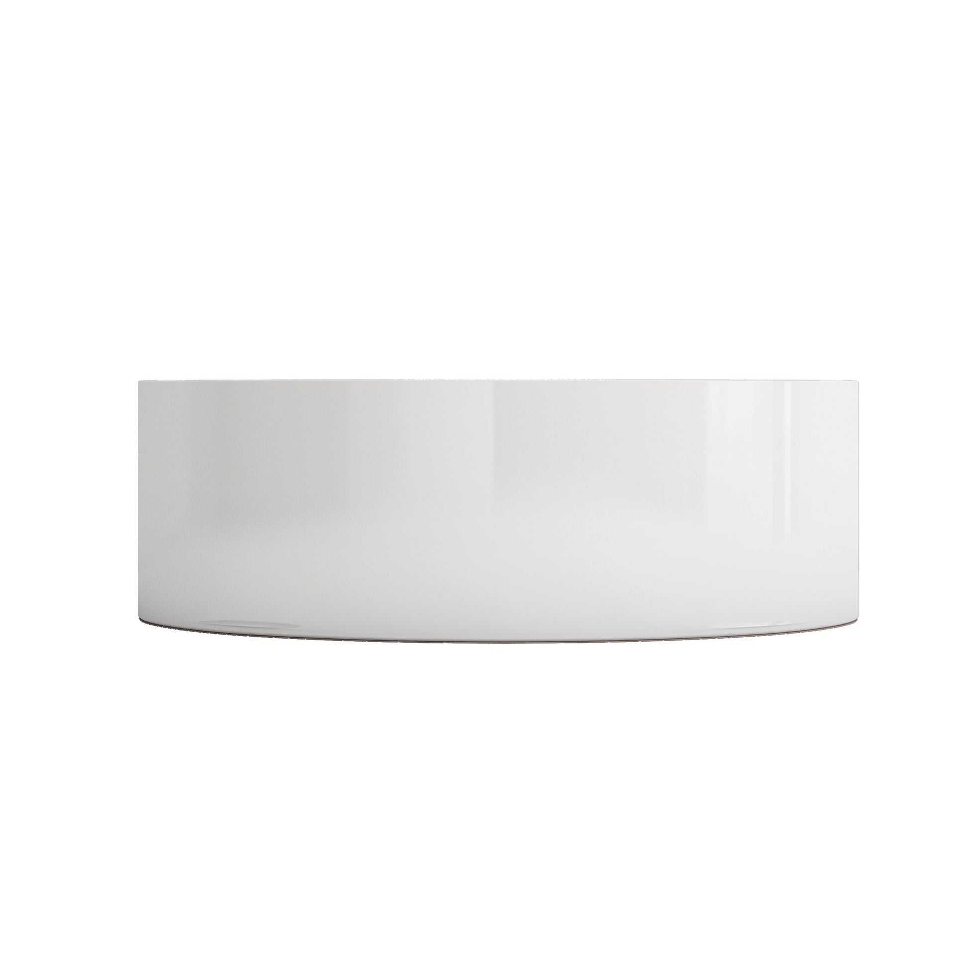 Altair Timitra 18" Round White Finish Ceramic Vessel Bathroom Vanity Sink